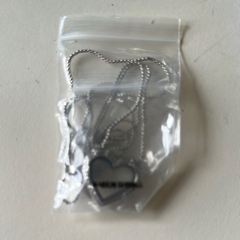 Silver Heart Pendant Necklace